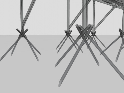 Lightweight Ground Solar Construction Type-1 3D Model