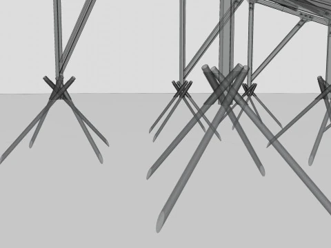 Lightweight Ground Solar Construction Type-1 3D Model