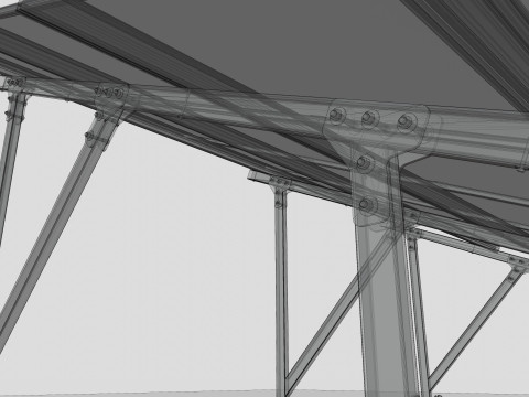 Lightweight Ground Solar Construction Type-1 3D Model