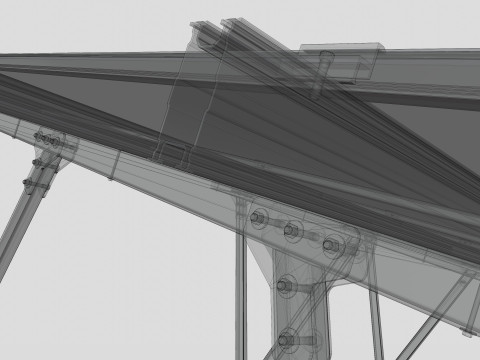 Lightweight Ground Solar Construction Type-1 3D Model