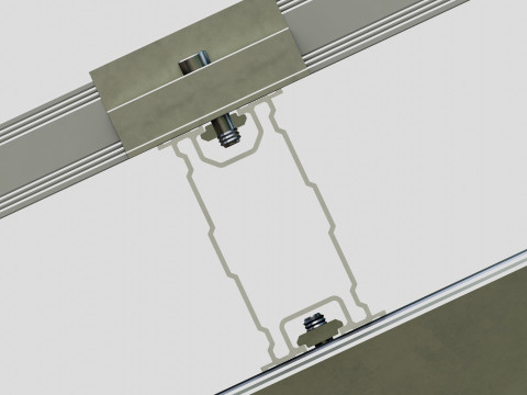 Lightweight Ground Solar Construction Type-2 3Dモデル