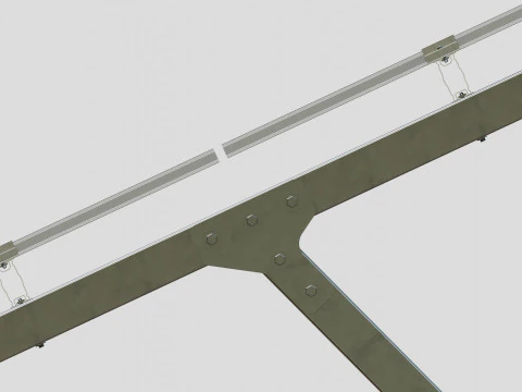 Lightweight Ground Solar Construction Type-2 3D Model
