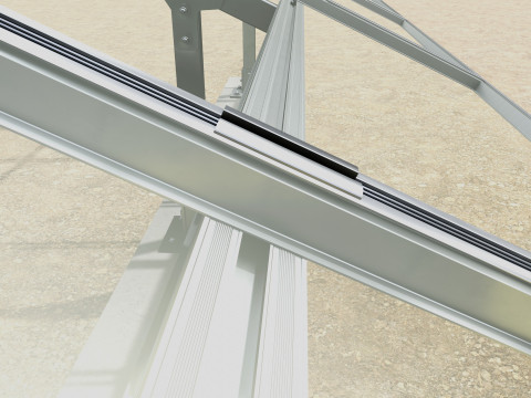 Lightweight Ground Solar Construction Type-2 3Dモデル