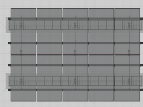 Lightweight Ground Solar Construction Type-2 3Dモデル