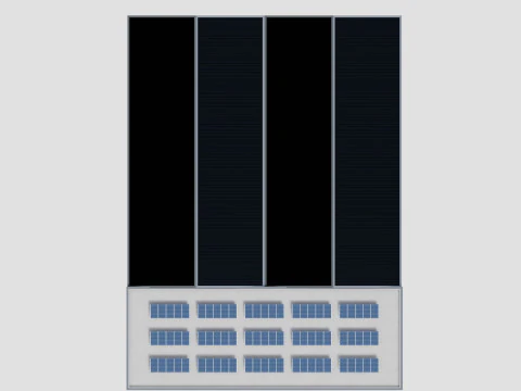 Rooftop Lightweight Solar Construction Type-1 3D Model