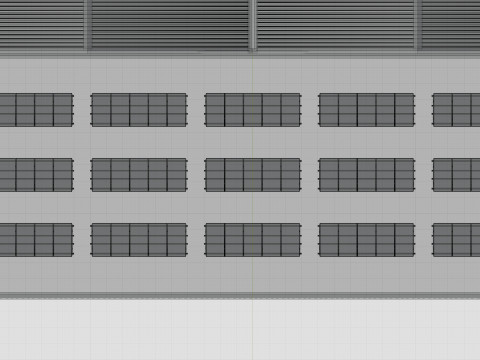 Rooftop Lightweight Solar Construction Type-1 3D 모델