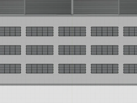 Rooftop Lightweight Solar Construction Type-1 3D Model