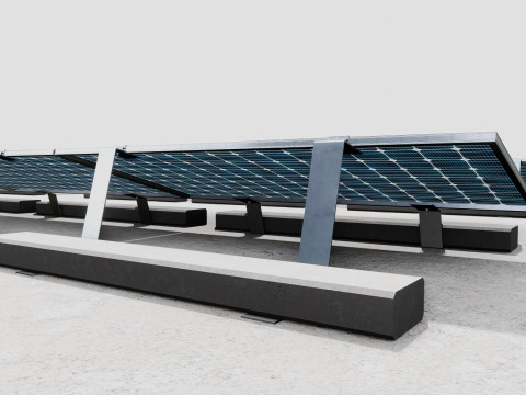 Rooftop Lightweight Solar Construction Type-2 Modelo 3D