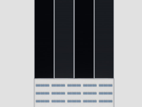 Rooftop Lightweight Solar Construction Type-2 Modelo 3D