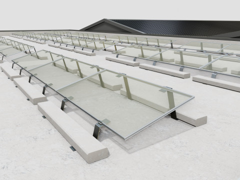 Rooftop Lightweight Solar Construction Type-2 Modelo 3D