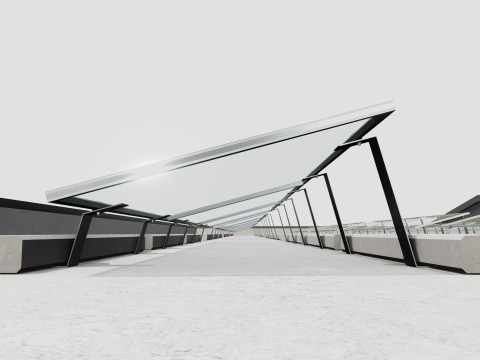 Rooftop Lightweight Solar Construction Type-2 Modelo 3D