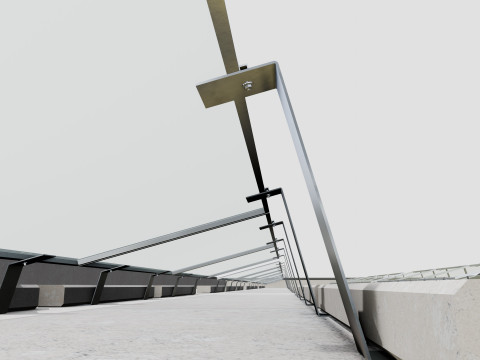 Rooftop Lightweight Solar Construction Type-2 Modelo 3D