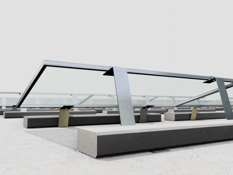 Rooftop Lightweight Solar Construction Type-2 Modelo 3D