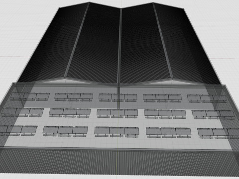Rooftop Lightweight Solar Construction Type-2 Modelo 3D