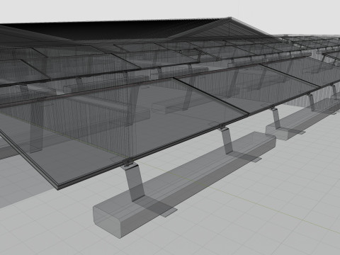 Rooftop Lightweight Solar Construction Type-2 Modelo 3D