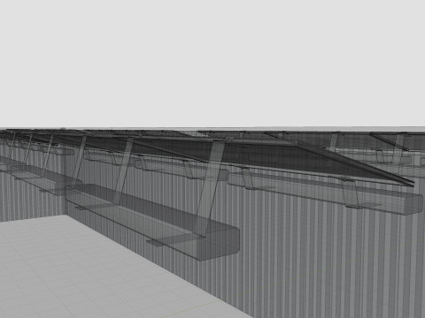 Rooftop Lightweight Solar Construction Type-2 Modelo 3D