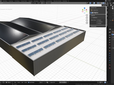 Rooftop Lightweight Solar Construction Type-2 Modelo 3D