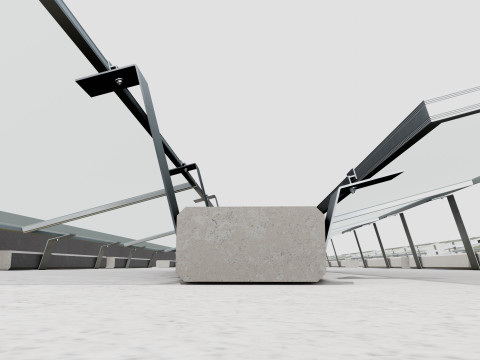Rooftop Lightweight Solar Construction Type-3 Modelo 3D