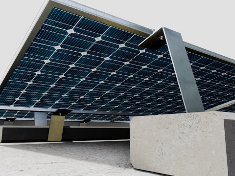 Rooftop Lightweight Solar Construction Type-3 Modelo 3D