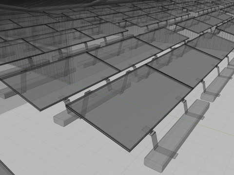 Rooftop Lightweight Solar Construction Type-3 Modelo 3D