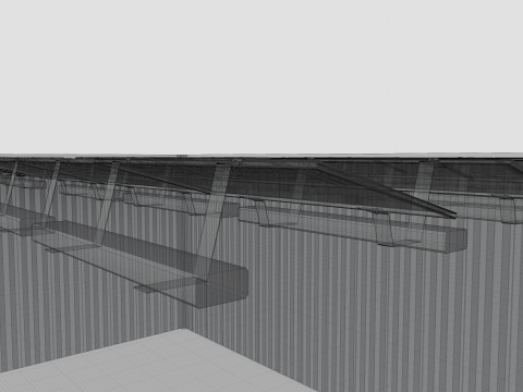 Rooftop Lightweight Solar Construction Type-3 Modelo 3D