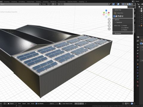 Rooftop Lightweight Solar Construction Type-3 Modelo 3D