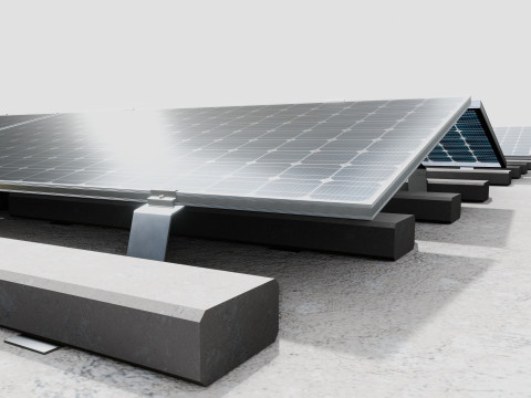 Rooftop Lightweight Solar Construction Type-4 3D 模型