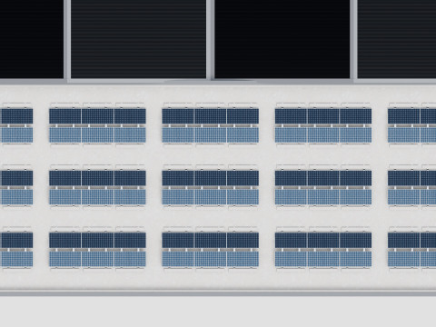 Rooftop Lightweight Solar Construction Type-4 3D 模型