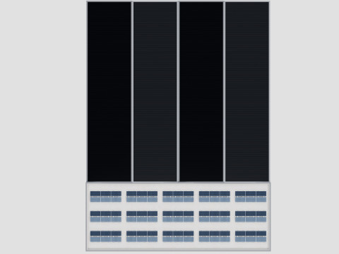 Rooftop Lightweight Solar Construction Type-4 3D 模型