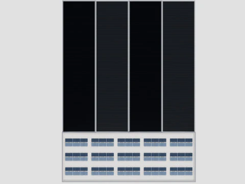 Rooftop Lightweight Solar Construction Type-4 3D Model