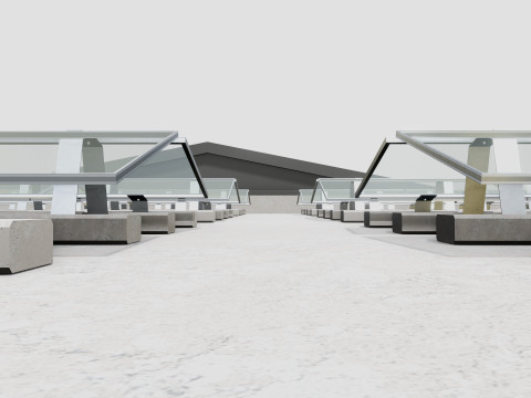 Rooftop Lightweight Solar Construction Type-4 3D 模型