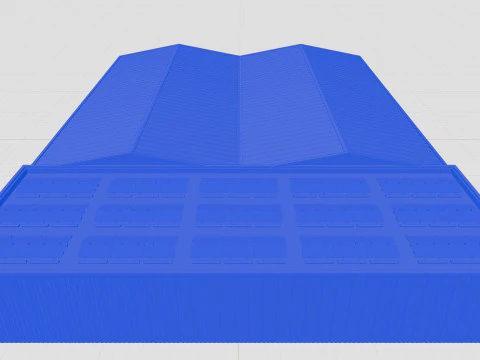 Rooftop Lightweight Solar Construction Type-4 3D Model