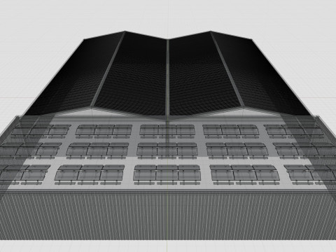 Rooftop Lightweight Solar Construction Type-4 3D 模型