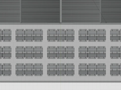 Rooftop Lightweight Solar Construction Type-4 3D Model