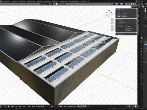 Rooftop Lightweight Solar Construction Type-4 3D 模型