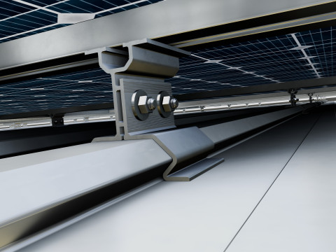 Rooftop Solar Systems Type-1 3Dモデル