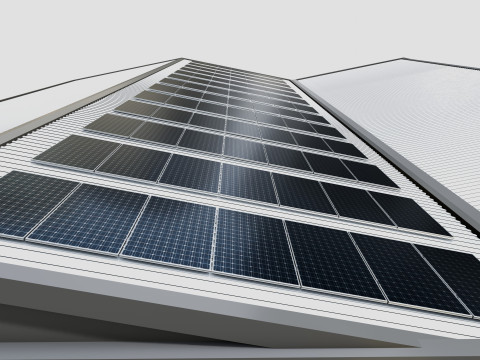 Rooftop Solar Systems Type-1 Modelo 3D