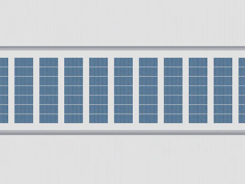 Rooftop Solar Systems Type-1 3D Model
