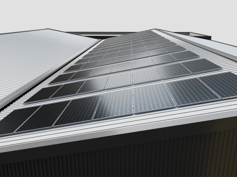 Rooftop Solar Systems Type-1 Modelo 3D