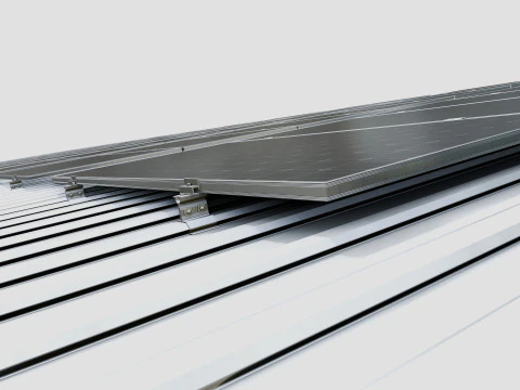 Rooftop Solar Systems Type-1 3D Model