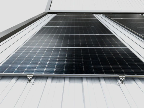 Rooftop Solar Systems Type-1 3D Model
