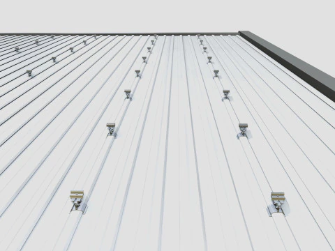Rooftop Solar Systems Type-1 3D Model