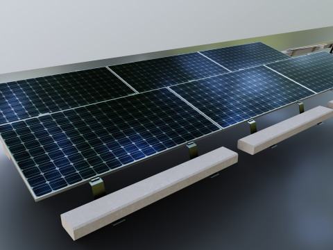 Rooftop Solar Systems Part Collection 3Dモデル