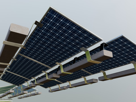 Rooftop Solar Systems Part Collection 3Dモデル