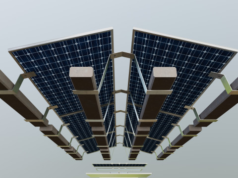Rooftop Solar Systems Part Collection 3Dモデル