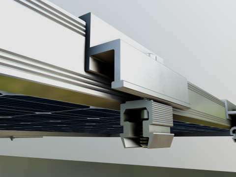 Rooftop Solar Systems Part Collection 3Dモデル