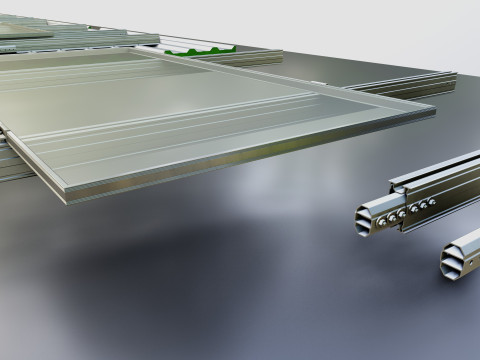 Rooftop Solar Systems Part Collection 3Dモデル