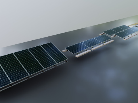 Rooftop Solar Systems Part Collection 3Dモデル