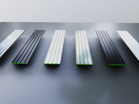 Rooftop Solar Systems Part Collection 3Dモデル