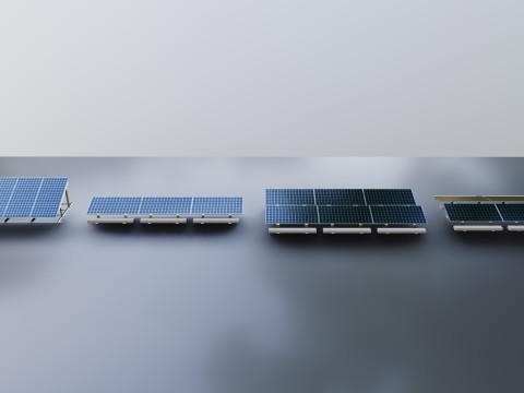 Rooftop Solar Systems Part Collection 3Dモデル